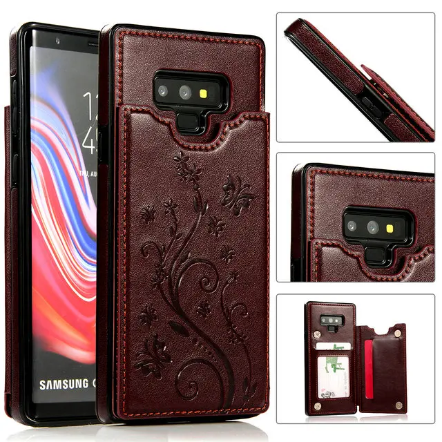 Роскошный кожаный чехол для samsung S9Plus чехол S10Plus Note9 чехол для Note 9 Galaxy S10 S9 S8 Etui для samsung Note 10 Plus чехол S10E