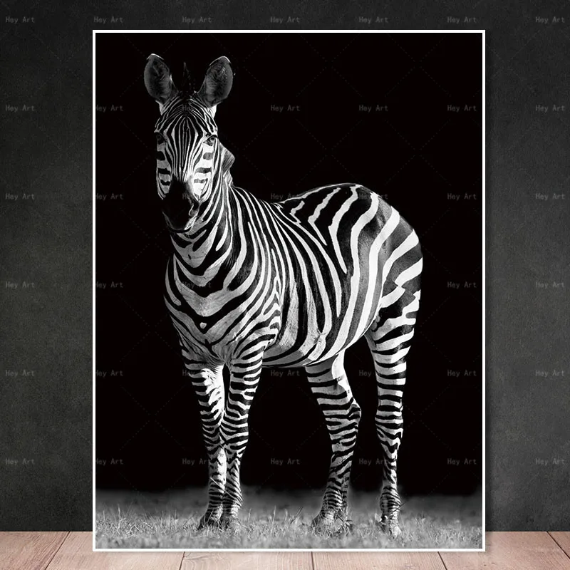 Canvas Paintings Black White Abstract Art Prints Animals Pictures Wall Poster Painting Home Decoration for Living Room
