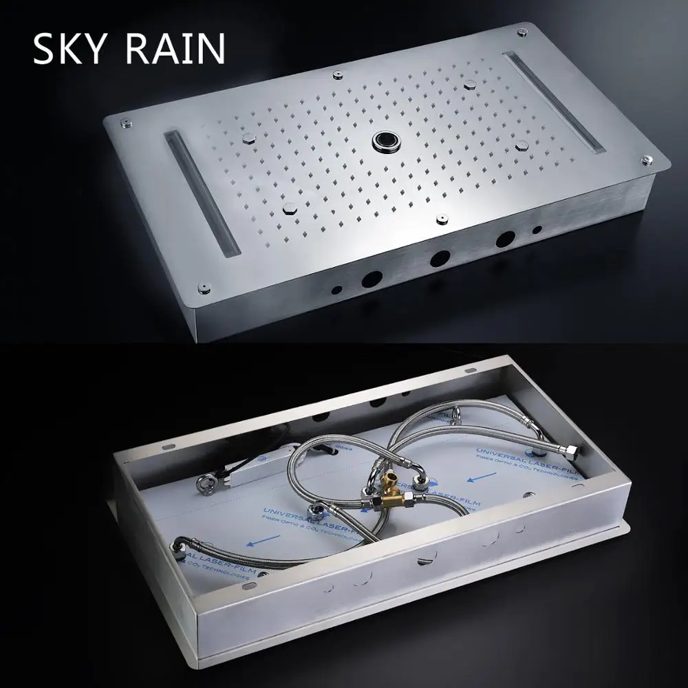 Многофункциональный смеситель для душа SKY RAIN 304 SUS со светодиодсветодиодный