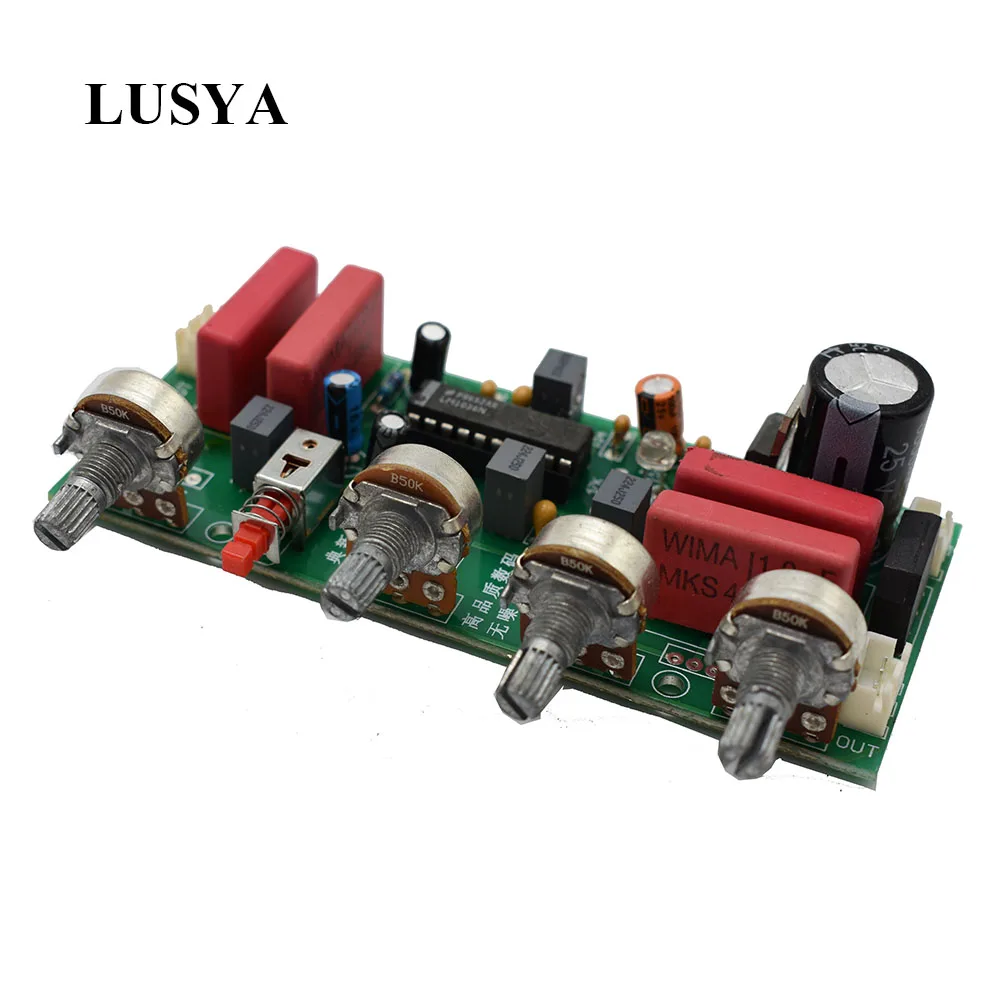 Lusya LM1036 усилитель аудио тон плата тройной бас регулятор громкости регулировки B1