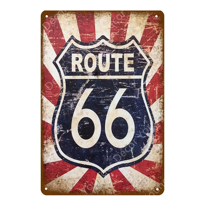 Mother Road Born To Ride металлические жестяные вывески для паба бара клуба гаража домашний декор настенные художественные таблички американский старинный Route 66 плакат - Цвет: YD6018G