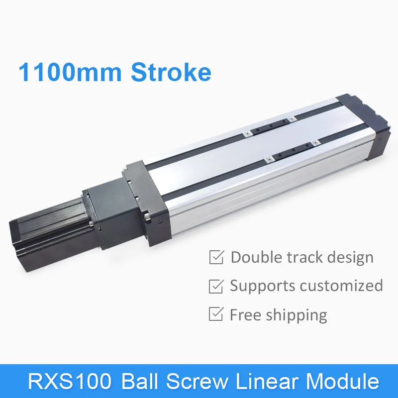 Ball Screw Driven CNC Linear Guide 1100mm Effective Stroke  Service For CNC Drilling And Milling Truss Robot