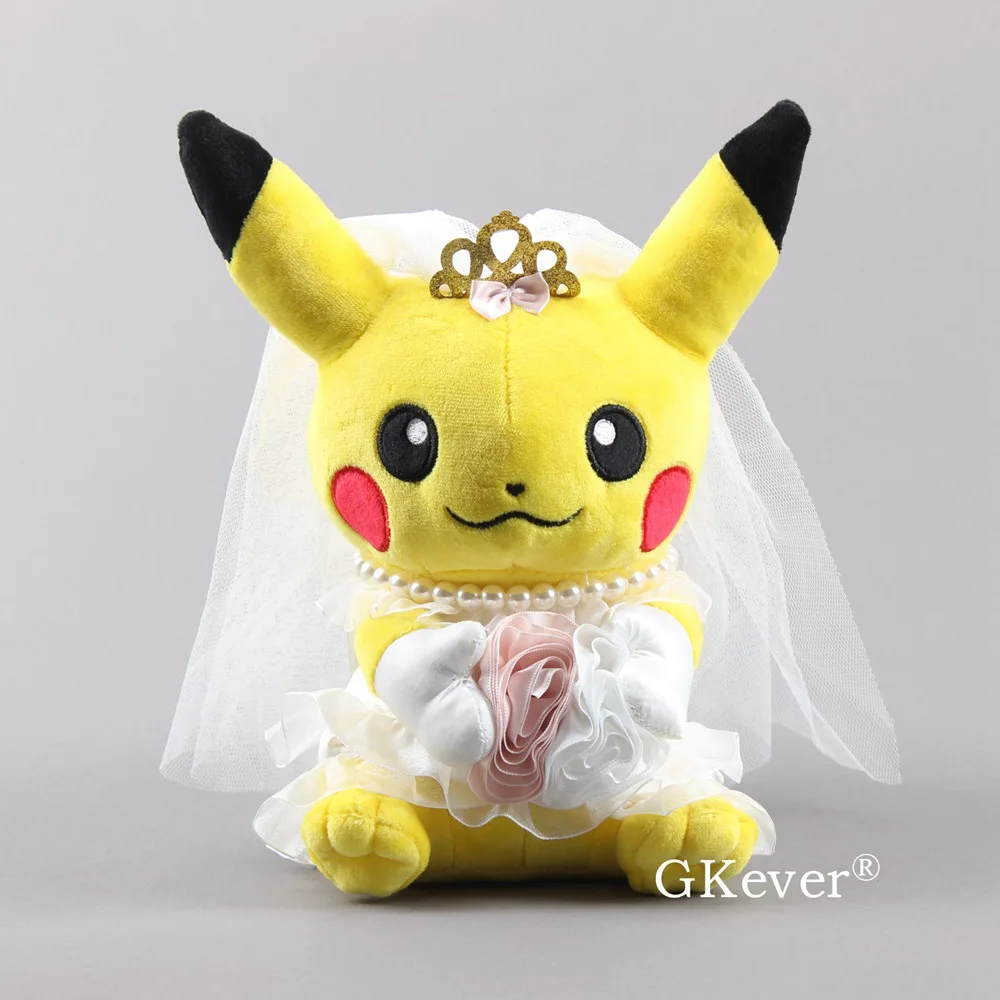 Pikacha невесты плюшевые игрушки милые Пикачу мягкие куклы свадебные украшения мягкие игрушки 24 см подарок