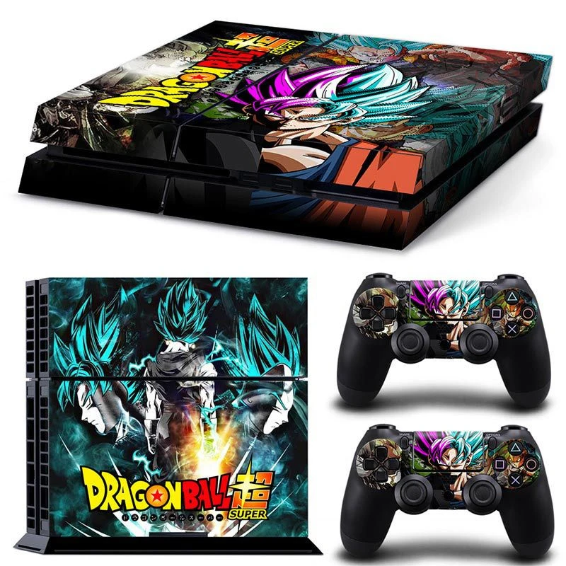 Виниловый чехол Dragon Ball Super Son Goku наклейка для PS4 консоли Sony PlayStation 4 и 2 контроллера