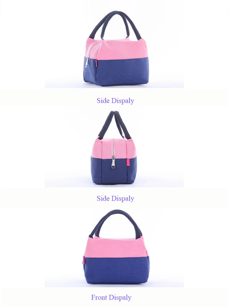 BONAMIE Лоскутные ланч-сумки холст сумка для хранения коробок Портативный сумка-холодильник дети Tote Красочные Пикник Сумочка для продуктов
