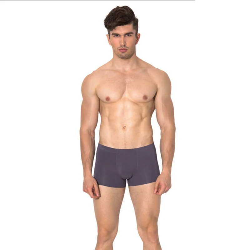 Новый 4 шт./компл. Роскошные боксер Мужское хлопковое нижнее белье Cueca Masculina дышащая средняя талия сплошной трусики Для мужчин плюс Размеры X3