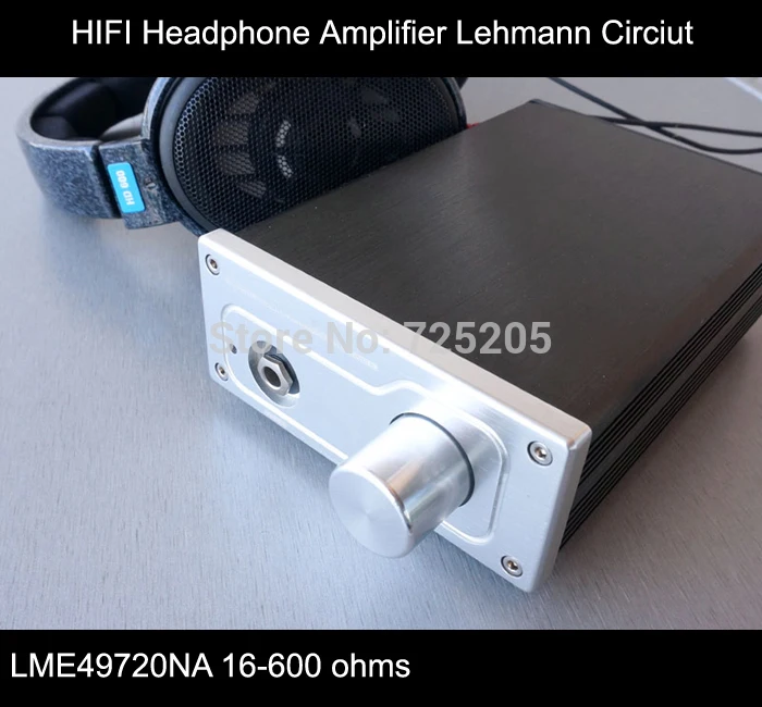 Усилитель для наушников HIFI с Lehmann LME49720NA высококачественное алюминиевое шасси 16-600 Ом