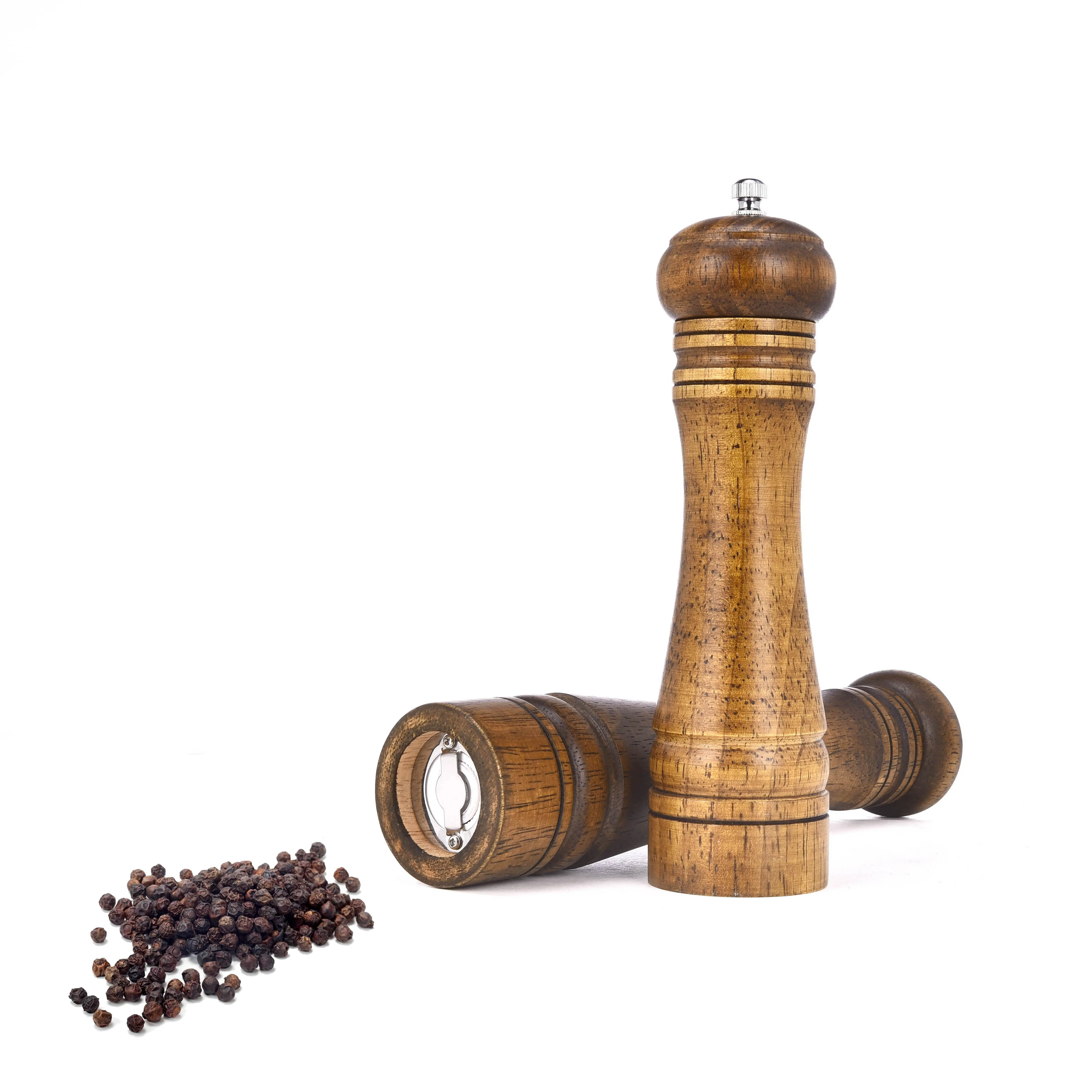 Buy Classical Oak Wood Pepper Spice Mill Grinder