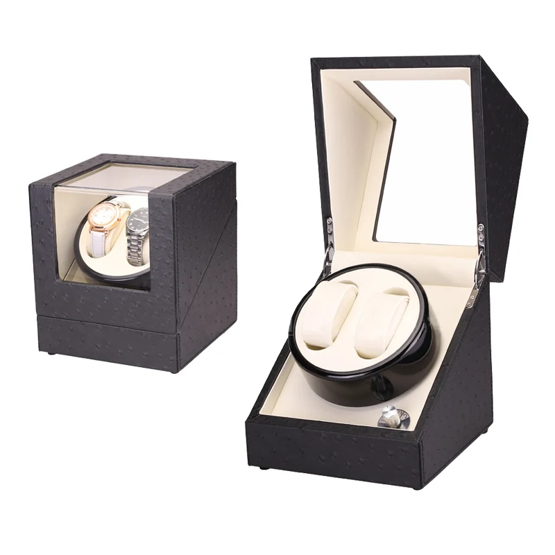 Часы Winder с коробкой для часов часы коробка для часов чехол для часов для хранения и обмотки часов - Цвет: beige