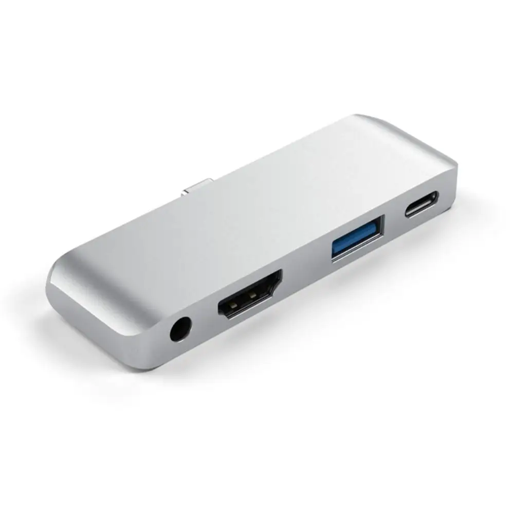 Type C Mobile Pro Hub Adapter USB 3 1 to USB C PD Charging 4K HDMI USB 3 0 3 5mm Headphone Jack for Huawei for iPad Pro 2018