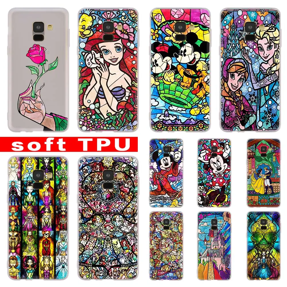 

fairy tale stained glass For Samsung Galaxy A10/A30/A40/A50/A70 A9 A8 A6 a7 2018 A3 A5 2017 2016 TPU Case Cover Soft