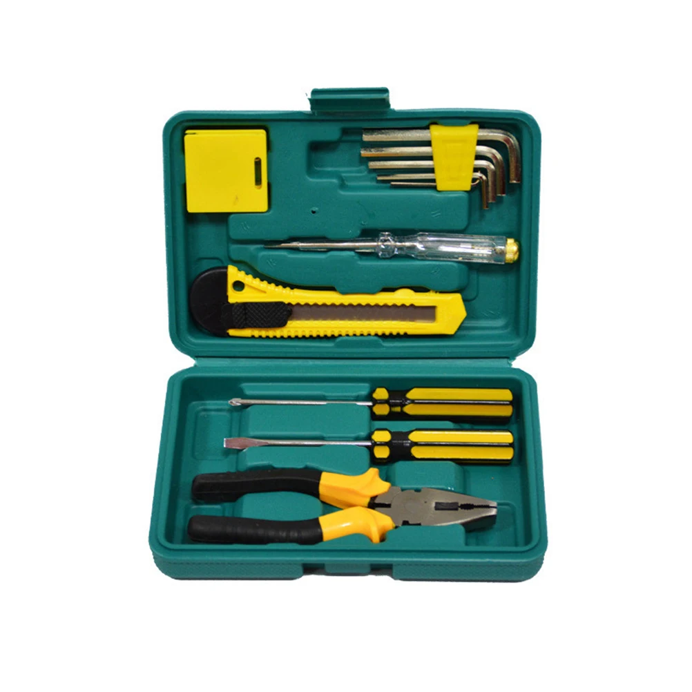 8012A 11 in 1 Set Car Emergency Repair Tool Kit Portable Household Small Hand Box |