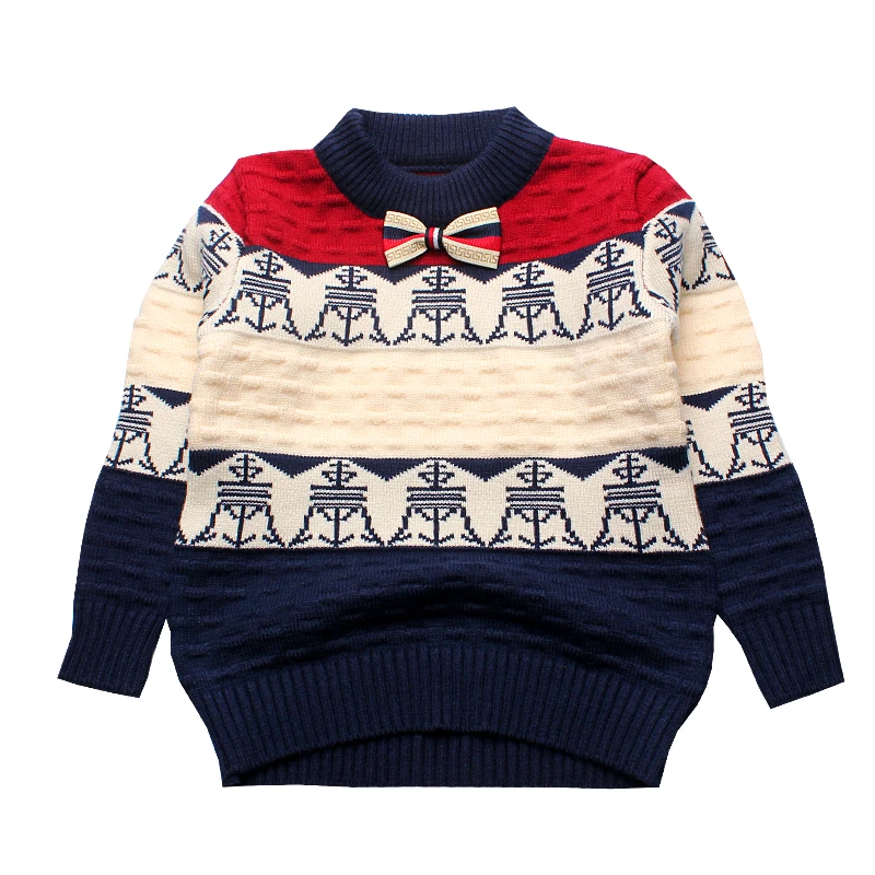 Casual Sweater For Boy Turtleneck Warm Cotton Top Long Sleeve Boy