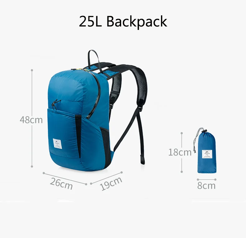 Naturehike 25L рюкзак для путешествий на открытом воздухе спортивная Сумка для кемпинга походная сумка для мужчин и женщин складной рюкзак