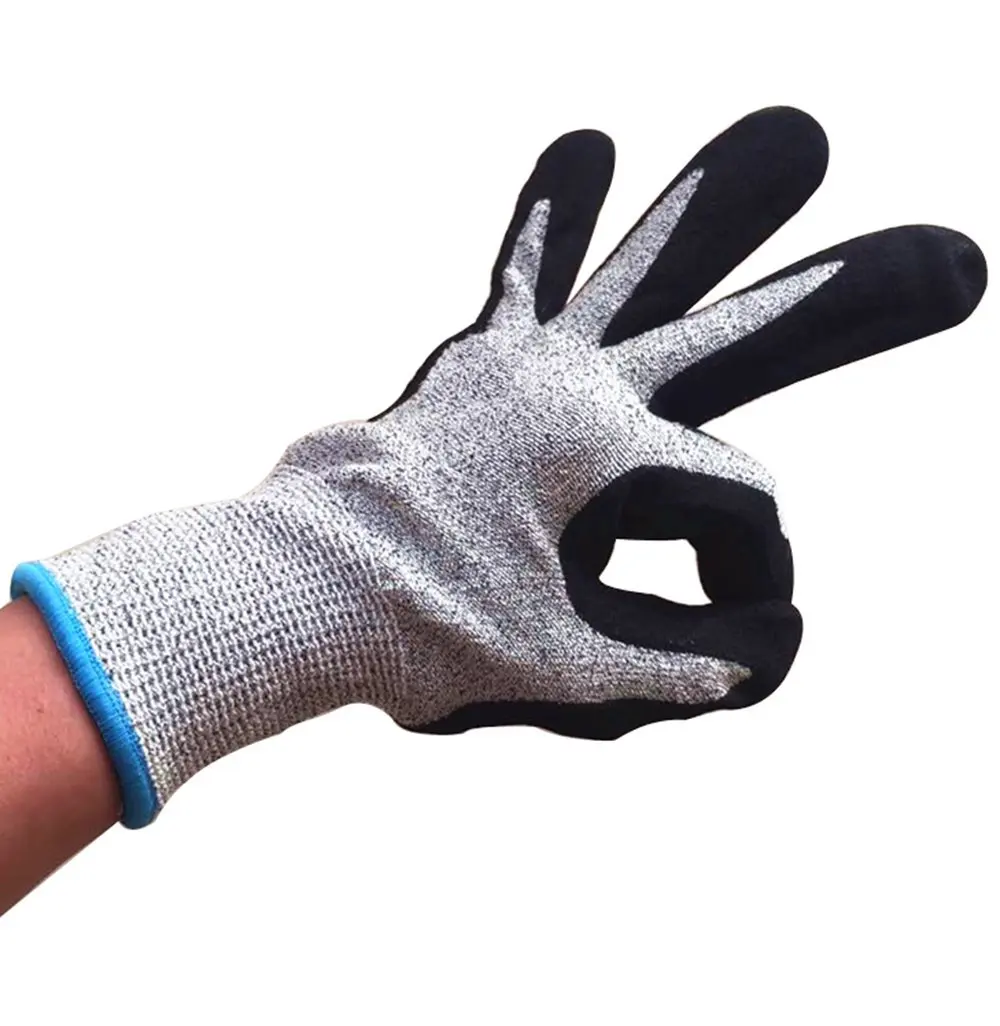 One Pair Diving Fishing Cut Resistant Gloves Safety Work Gloves Anti