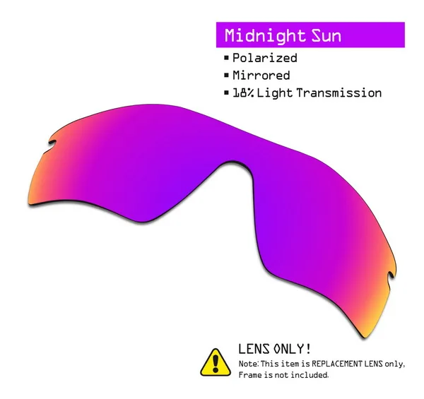 SmartVLT поляризованные Сменные линзы для солнцезащитных очков с радаром в стиле Оукли-несколько вариантов - Цвет линз: Midnight Sun