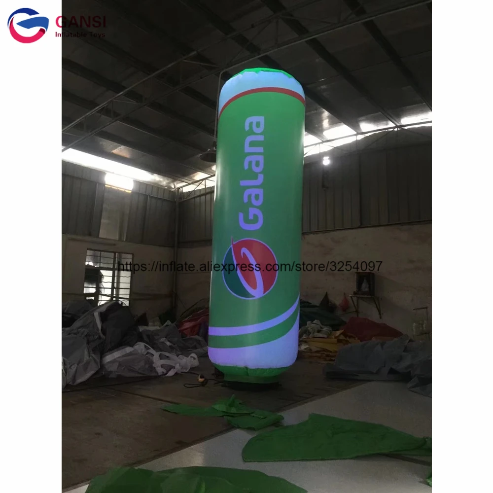 3m inflatable standing event lighting column tube inflatable led pillar