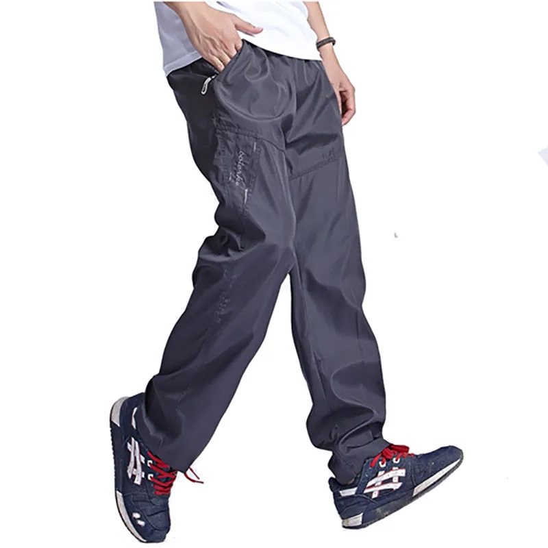 RAY GRACE rápido seco al aire libre pantalones de los hombres de verano transpirable de malla de Camping Pantalones de deporte senderismo Jogging Trekking