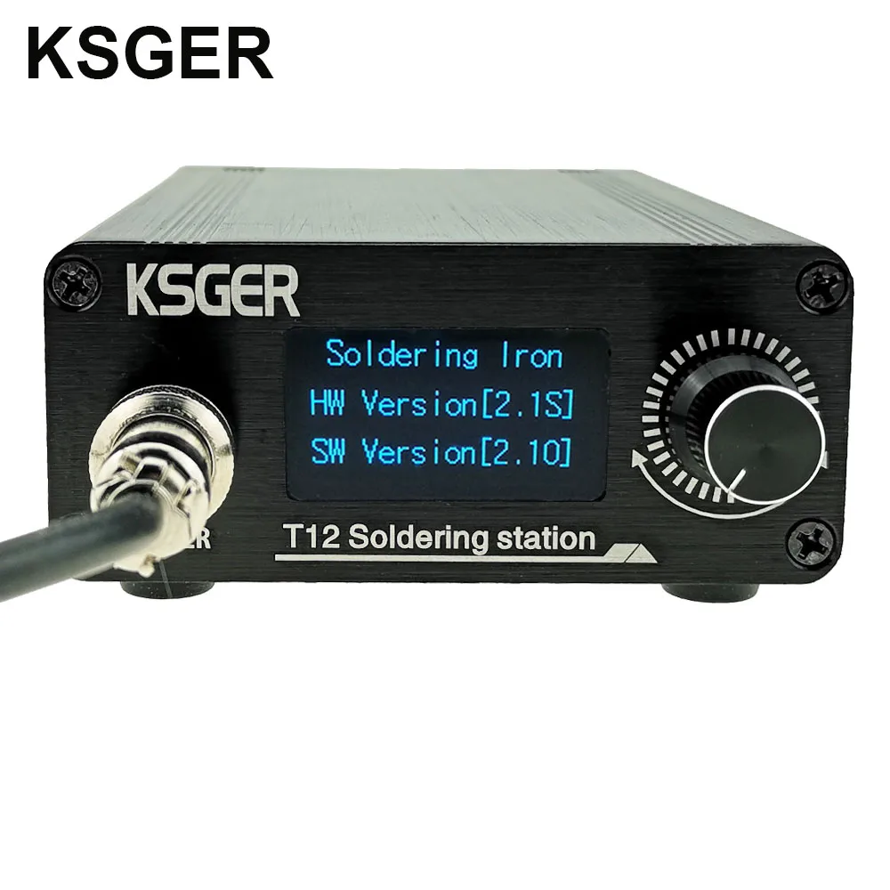 

KSGER T12 Soldering Station DIY STM32 V2.1S OLED Tools Soldering T12 Iron Tips Aluminum Alloy FX9501 Handle Metal Stand Quick