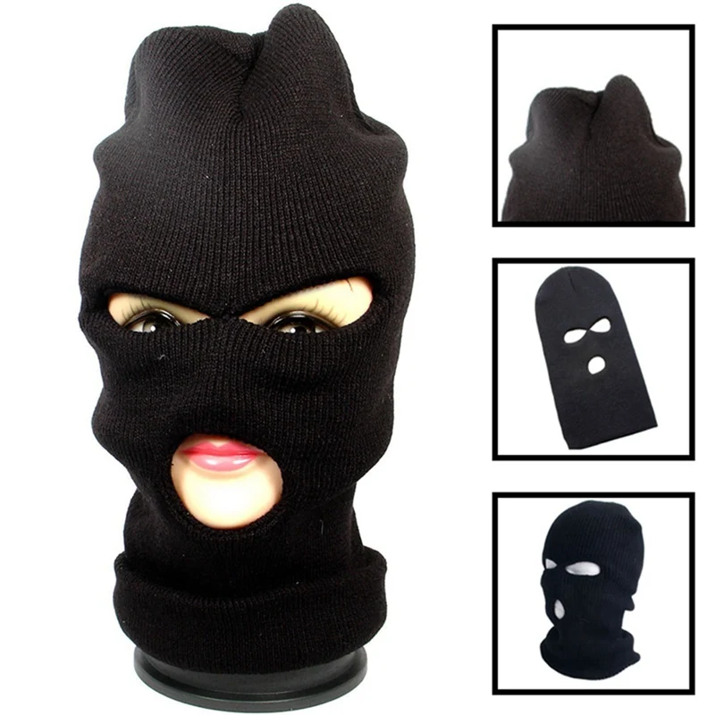 Черная велосипедная маска для лица Thinsulate, теплая зимняя армейская Лыжная шапка, Балаклава для шеи, маска для лица Wargame, маска спецназа