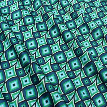 

Knit geometric printed spandex fabric high elastic leggings making fabric by yard