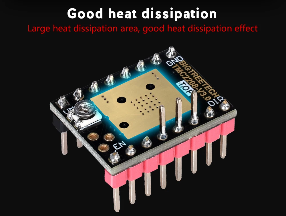 BIGTREETECH TMC2208 V3.0 UART TMC2130 SPI Драйвер шагового двигателя Stepstick к SKR V1.3 Ramps 1,4 Reprap 3d части принтера MKS GEN L