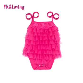 

Newborn Ruffle Sling Sets Pettiskirt Bodysuits Cotton Kids clothing Infant Girls jumpsuit Party Baby clothes 2017 New