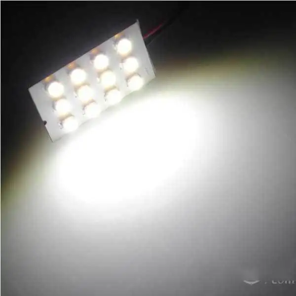 Callahaner 12 LED SMD Panel Interior Room Dome Door Car Light Wedge Bulb | Лампы и освещение