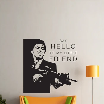 

Removable vinyl wall sticker Tony Montana movie wall sticker Wall Decals Removable Art Decor Wall Sticker J335