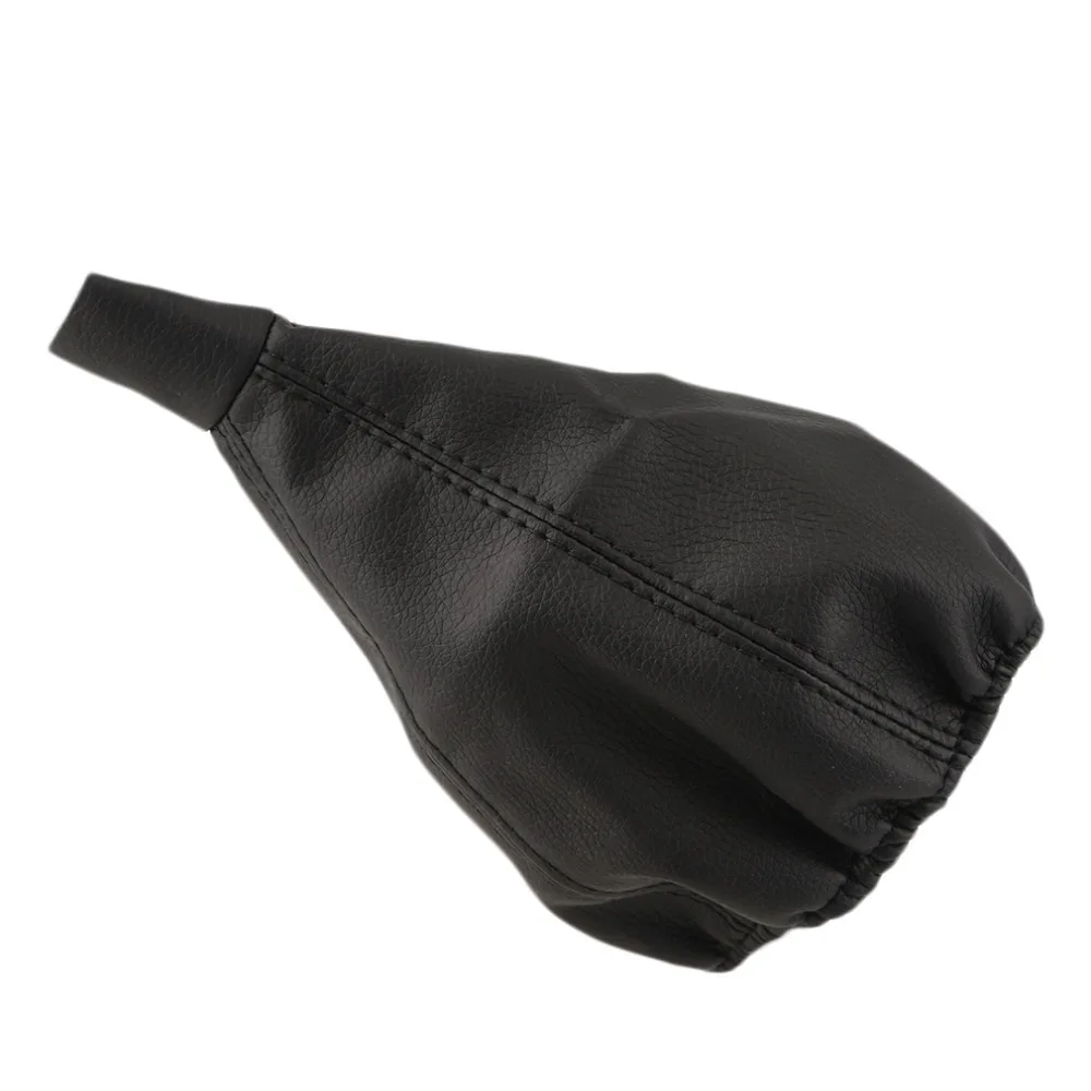 

New Universal Black Car Gear Head Dust Cover Vehicle Leather Gear Shift Knob Boot for most car