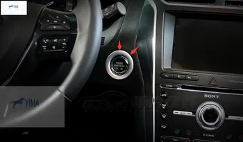 

Yimaautotrims Auto Accessory ABS / Key Ignition Switch Decorative Ring Cover Trim Interior Fit For Ford Explorer 2016 2017