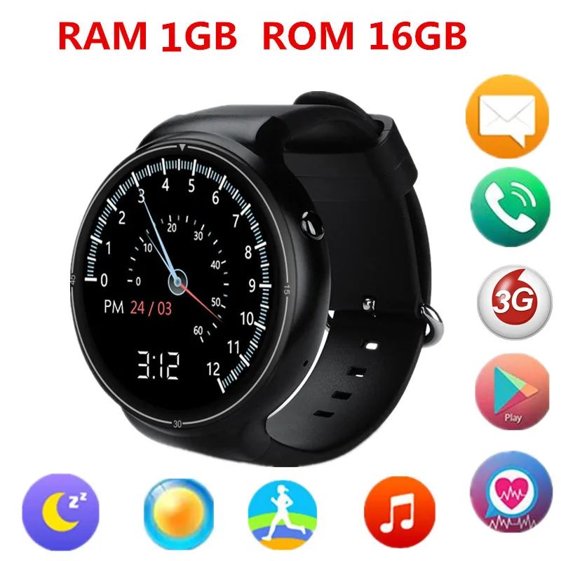 2017 Android часы I4 Смарт 5 1 4 круглый экран ram 16 Гб rom дисплей Поддержка 3g WiFi gps Bluetooth