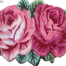 WINLIFE коврик ручной работы Противоскользящий ковер для гостиной спальни розовые ковры