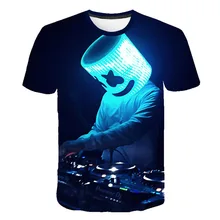 Звуковая активированная 3D печать футболка освещение вверх и вниз мигающий эквалайзер EL футболка Мужская Рок диско шар DJ мужская рубашка