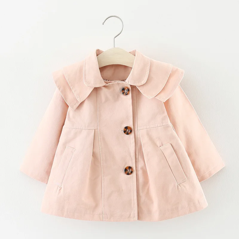 

2019 Kids girls new arrival autumn fashion Trench clothing Baby cute good cotton Coat for little Girls 1-3 years !