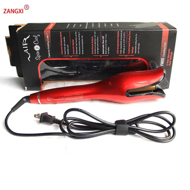 

2019 New Style Magic Roller Curling Iron Wand Curl 1 Inch Rotating Spin Ceramic Salon Hair Styling Tools Automatic Hair Curler
