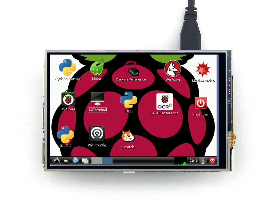 4 дюймовый TFT резистивный сенсорный ЖК экран дисплей для Raspberry Pi 3 Model B и B|display