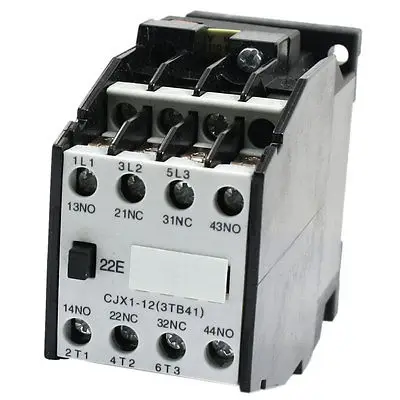 

CJX1-12 AC Contactor Screw Terminal 110V 50HZ Coil 3 Phase 2NO 2NC
