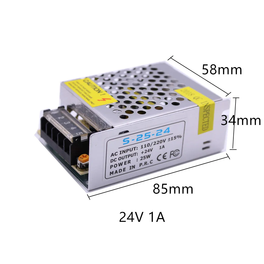 Трансформаторы DC24V 1A 2A 3A 5A 8.5A 10A 15A светодиодный драйвер адаптер 24 Вт/48 Вт 72 Вт 120W 200W 240W 360W импульсный источник Питание