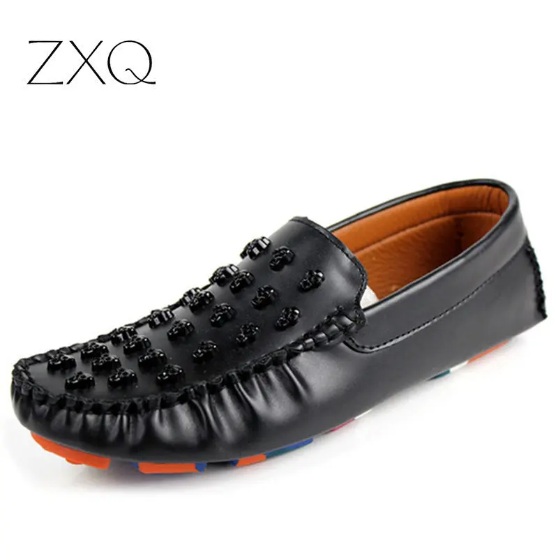 New Trend Size 39 44 Men Skull Loafer Shoes With Colorful Sole Slip On Men Driving