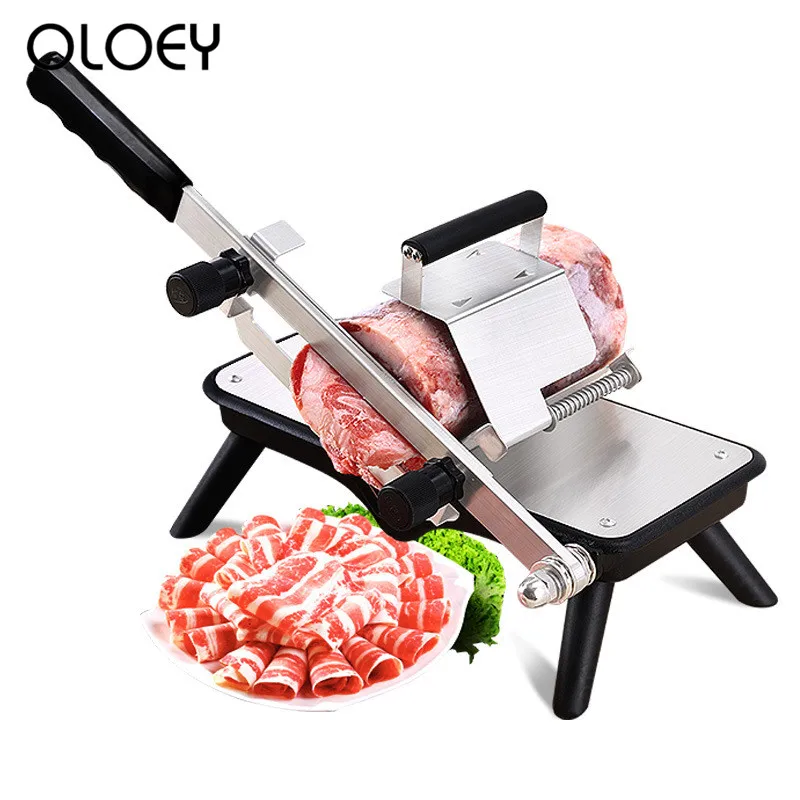 Новое руководство ягненка Roll Slicer жира крупного рогатого скота машина бытовой мясорезки триколор ST209