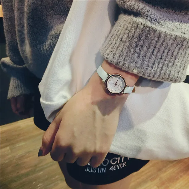 Leather Analog Quartz Women Wrist Watches 2018 New Classic Dark Green Watch Gene Leather Analog Quartz Women Wrist Watches 2018 New Classic Dark Green Watch Gene