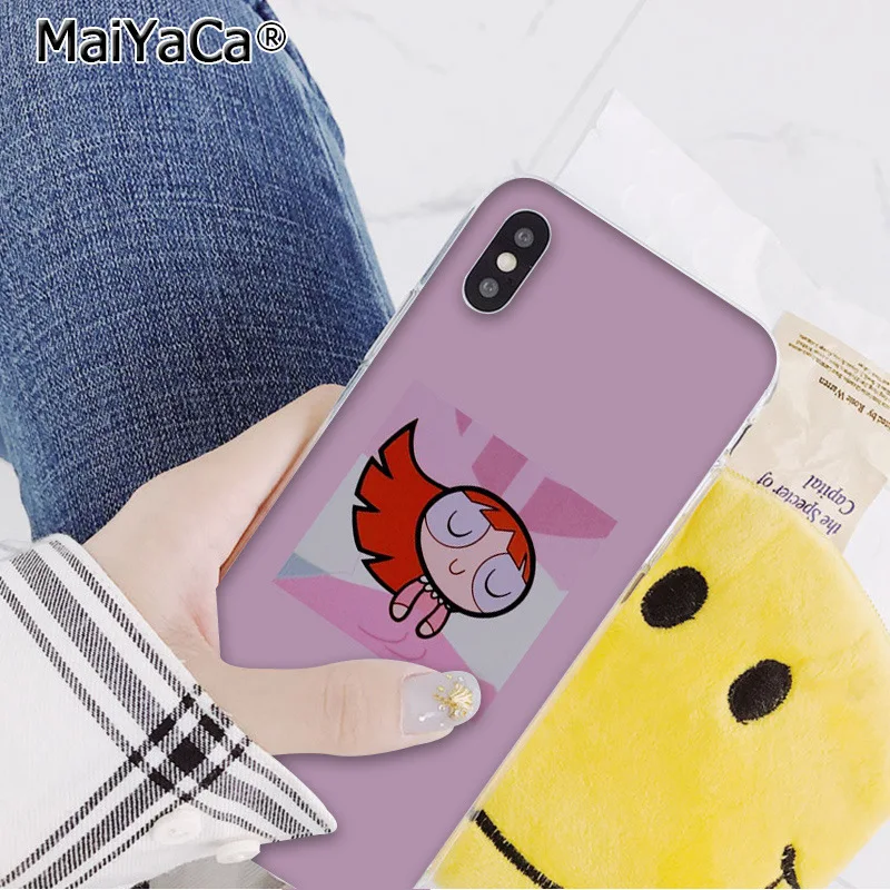 MaiYaCa прекрасный PowerPuff девушки рукоделие принт рисунок телефон чехол для iphone 11 pro 8 7 66S Plus 5s SE XR X XS максимальный чехол