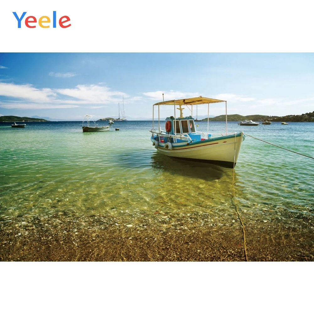 

Yeele Seascape Port Tour Ships Beach Sky Room Decor Photography Backdrops Personalized Photographic Backgrounds For Photo Studio