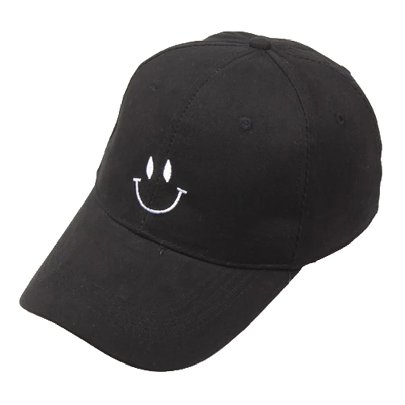 Men Women Smile Face Embroidery Baseball Cap Cotton Unisex Sports Golf Visor Hat Adjustable Snapback Hats Gorra Casquette CP0312 (3)