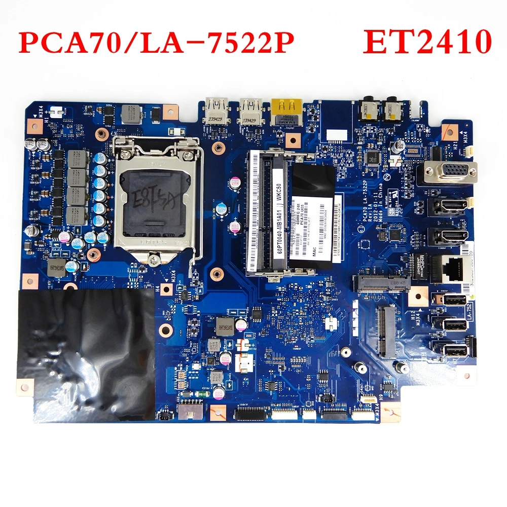 

ET2410 motherboard PCA70/LA-7522P all-in-one motherboard For ASUS ET2410 ET2410I Desktop all-in-one mainboard 100%Tested Working