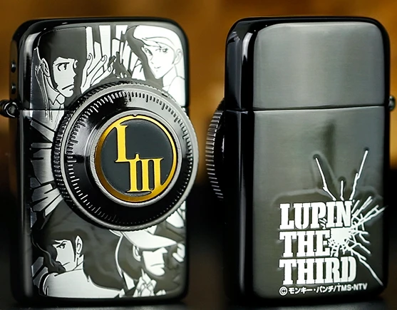 

60*28*30mm new design RON brand Retro Original punk kerosene with Knob lock lighter Double-sided printing