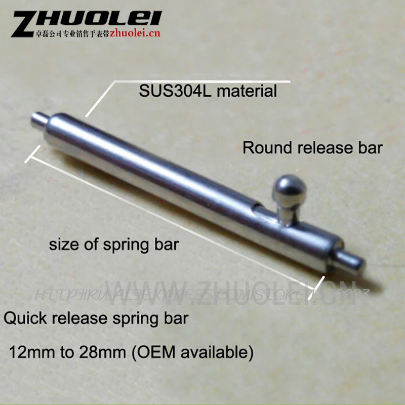 Wholesales Quick Release 304 Stainless Steel Watch Spring BarsWatches