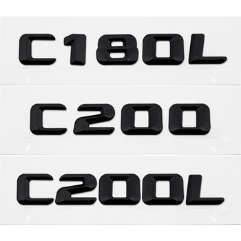 

Car Trunk Rear Emblem Badge Logo Chrome Lettering Sticker For Mercedes Benz C Class C180L C200 C200L 190E W201 W202 W203 W204