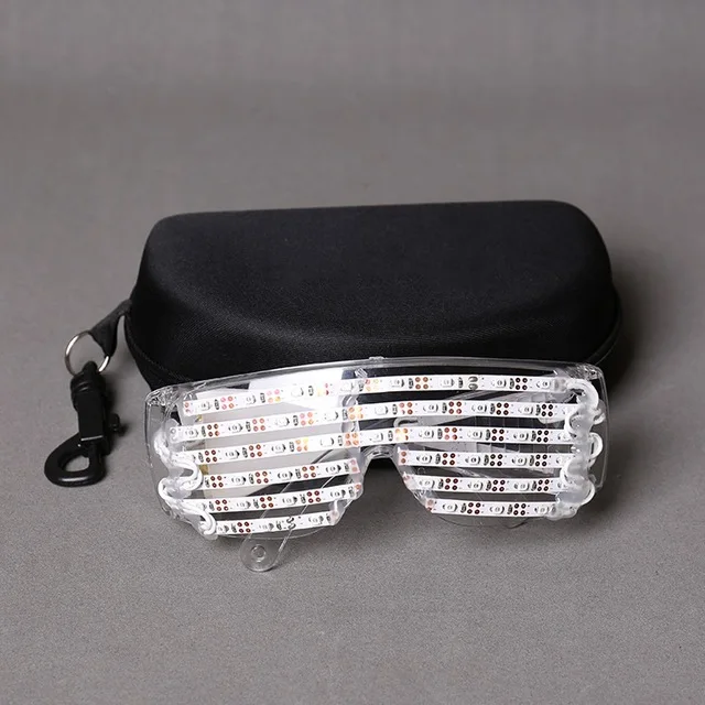 Индивидуальные светодиодный светящиеся бусины Взрывная светящаяся перчатка перчатки для KTV сцены в ночных клубах баров светодиодный люминесцентные очки